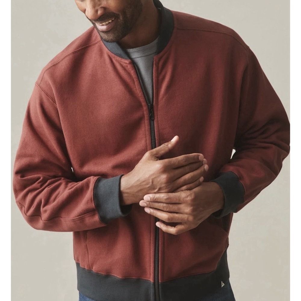 New $175 CROSBY & HOWARD JACKET Men's Dillards XLG Bomber Jacket Full Zip
